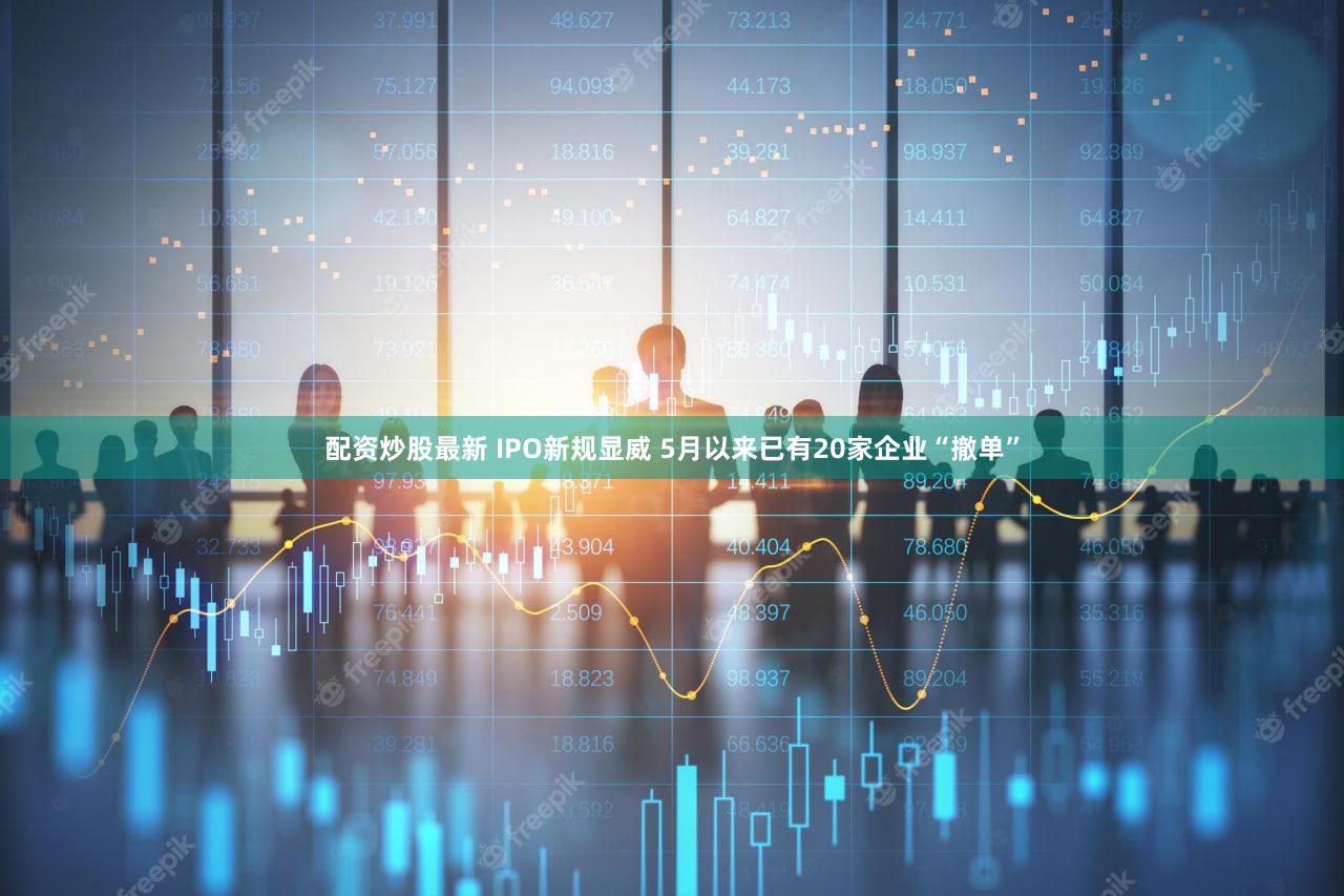 配资炒股最新 IPO新规显威 5月以来已有20家企业“撤单”