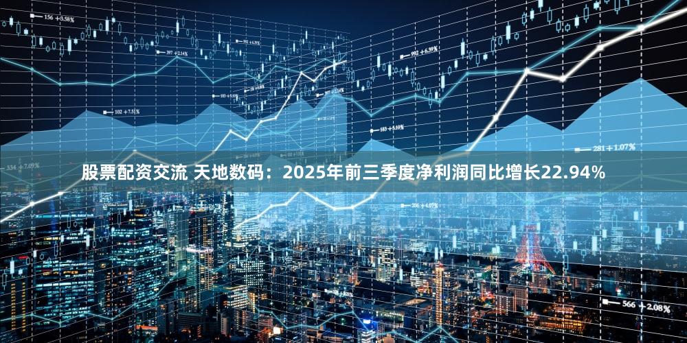 股票配资交流 天地数码：2025年前三季度净利润同比增长22.94%