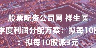 股票配资公司网 祥生医疗前三季度利润分配方案：拟每10股派3元